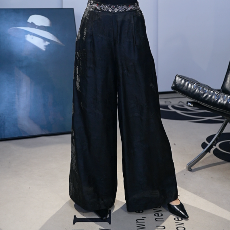 中式国风夹棉休闲裤 H590006G