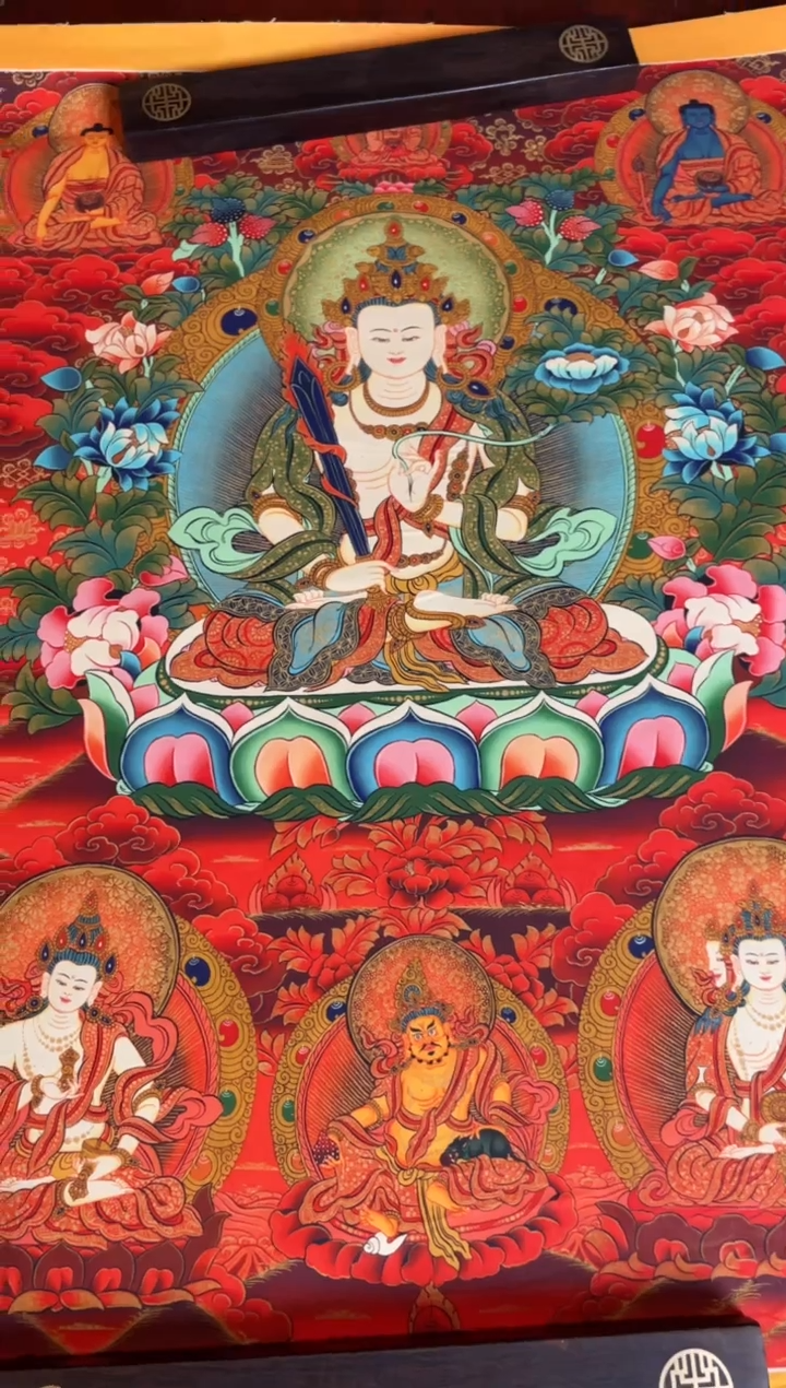卷轴画手绘唐卡173