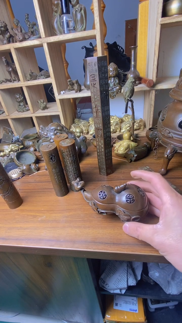 【闪购商品】苏工 普工精品铜 摆件熏香炉/摆件