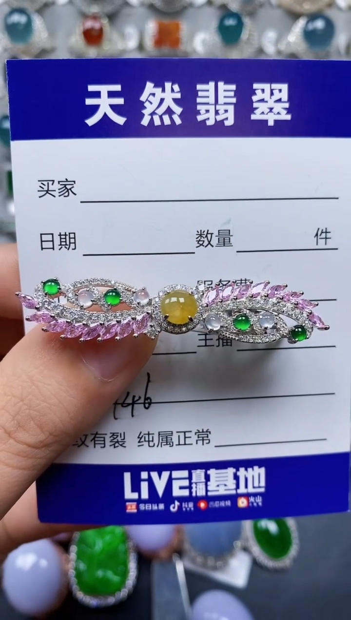 【闪购商品】翡翠颈饰银S925镶嵌0146