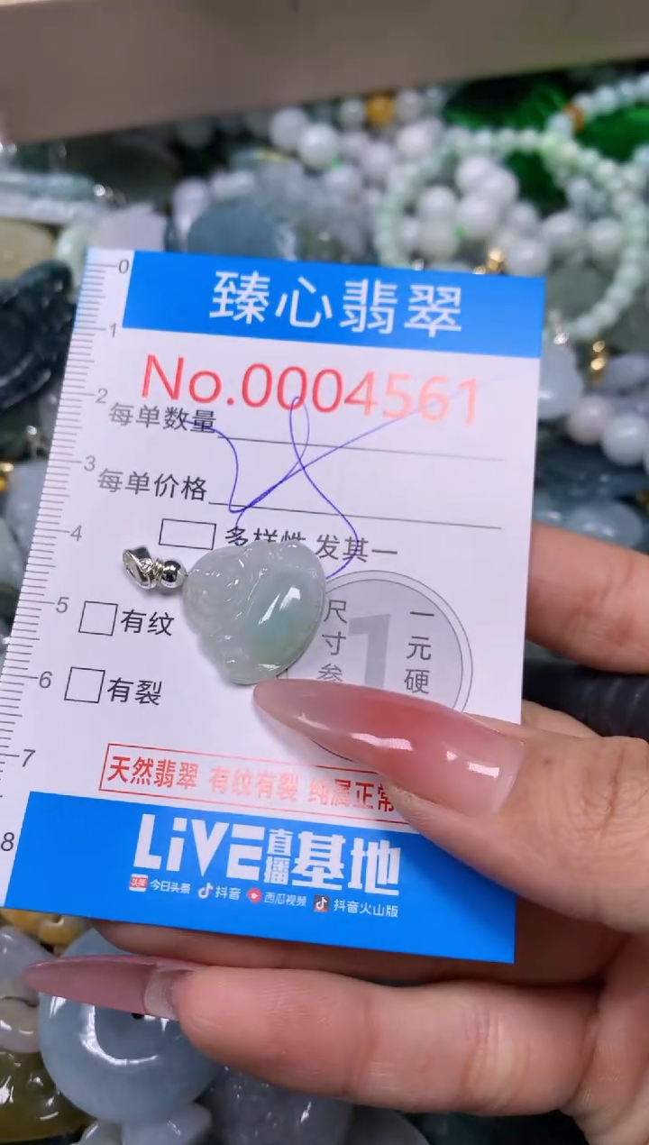 【闪购商品】翡翠颈饰未镶嵌含绳0004561