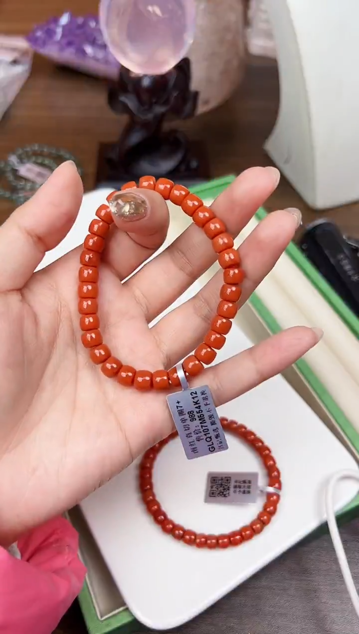 未镶嵌手链南红玛瑙悦3692 约7mm