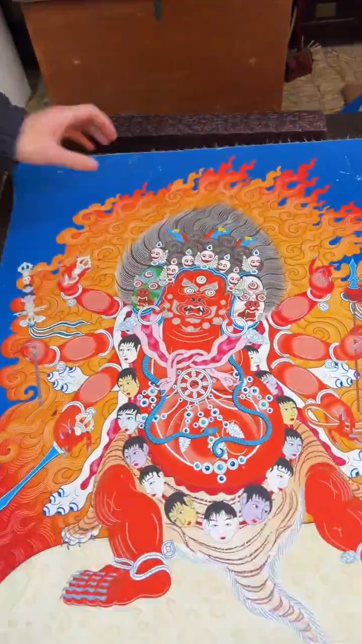 装裱画精品手绘唐卡链接--A