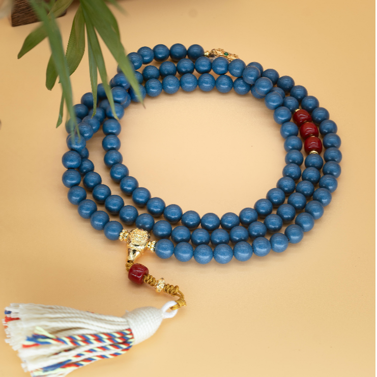 【靛蓝真炁香108子（0.8）】古法合香-泥塑品