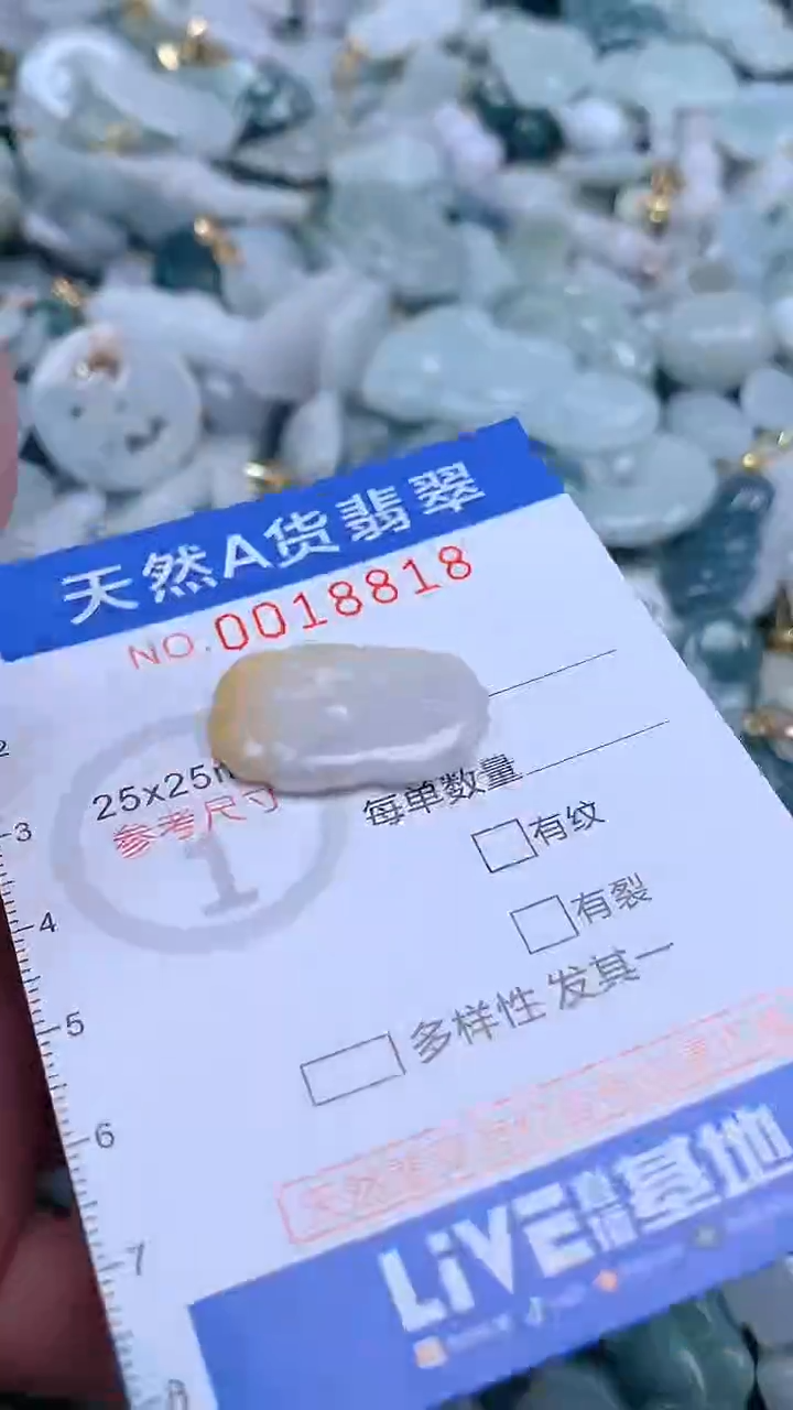 翡翠未镶嵌吊坠(不含链)1