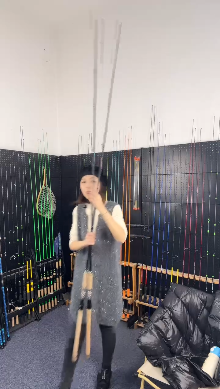 2.1m碳素仿木雷强2.1米XH直柄（瑕疵尾货竿，没有售后，介意勿拍）
