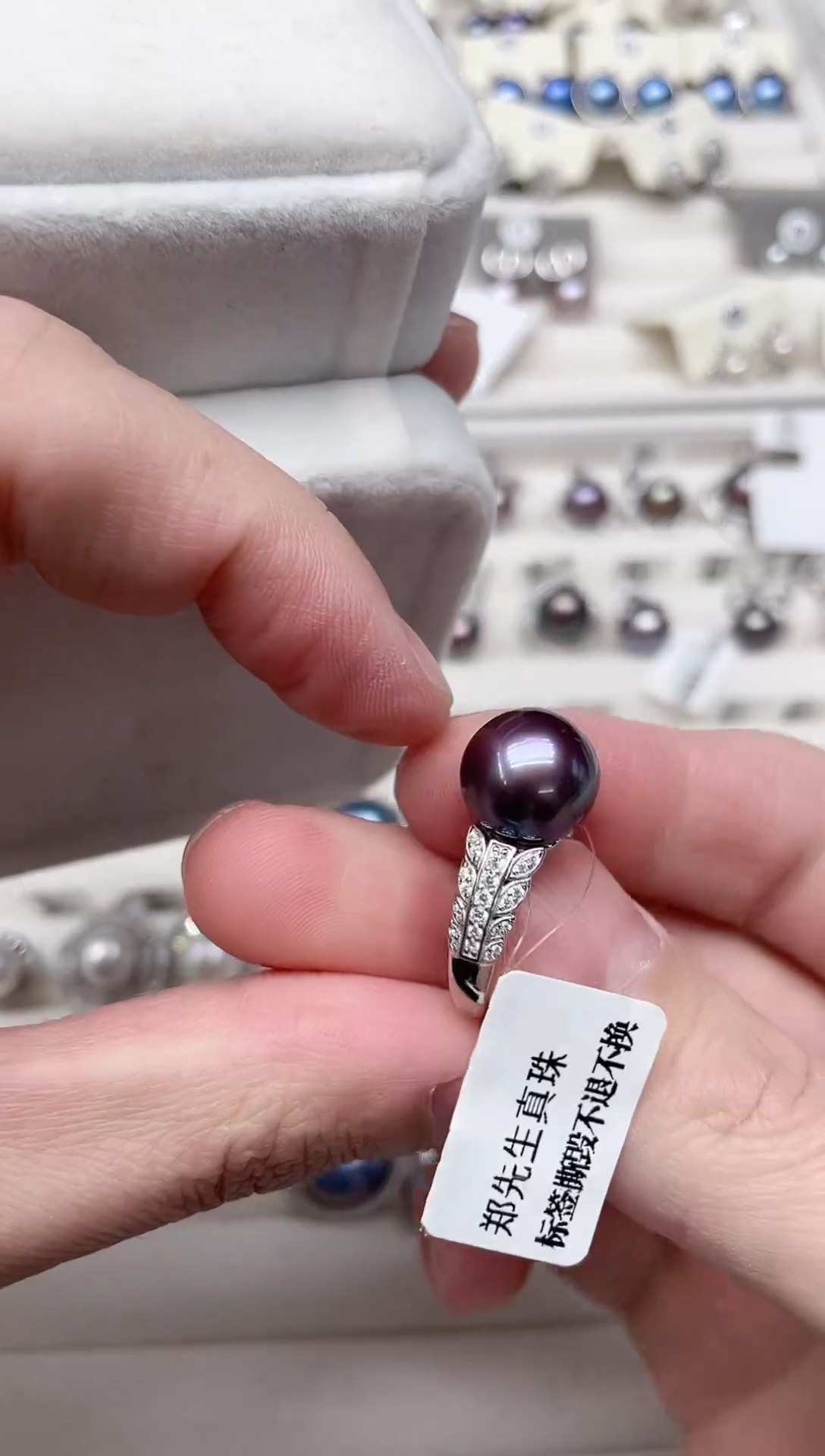 【闪购商品】淡水珍珠戒指银S925镶嵌戒指