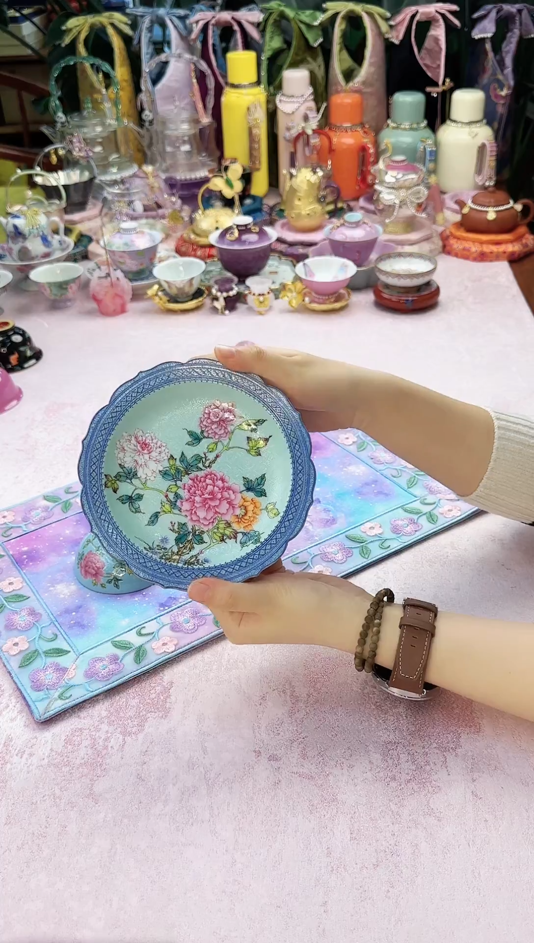 48 灵玺贡坊松石蓝壶承