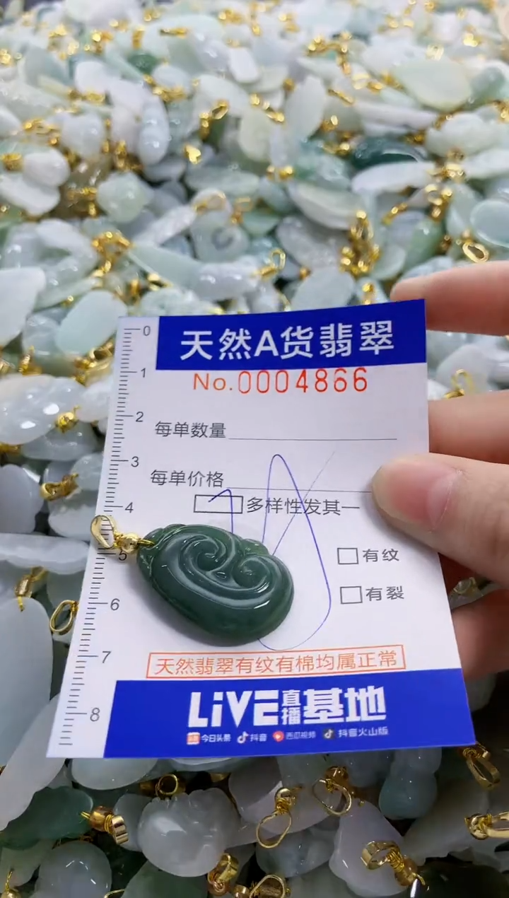 颈饰未镶嵌翡翠天然A货翡翠