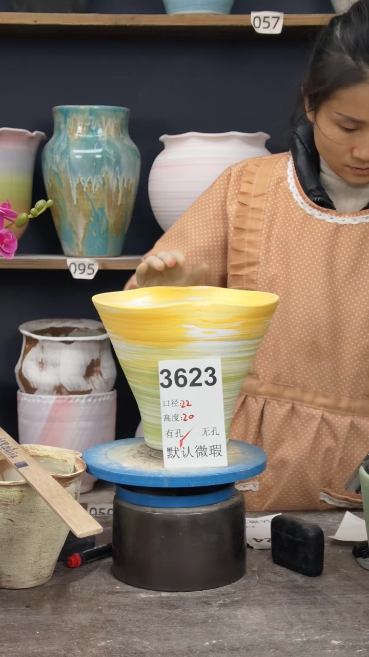 景德镇陶园花盆3623