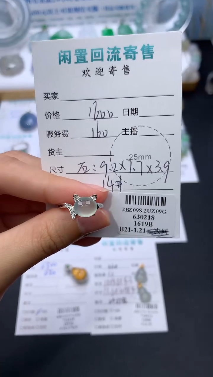 翡翠18K金镶嵌颈饰模式推广期24小时鉴赏期