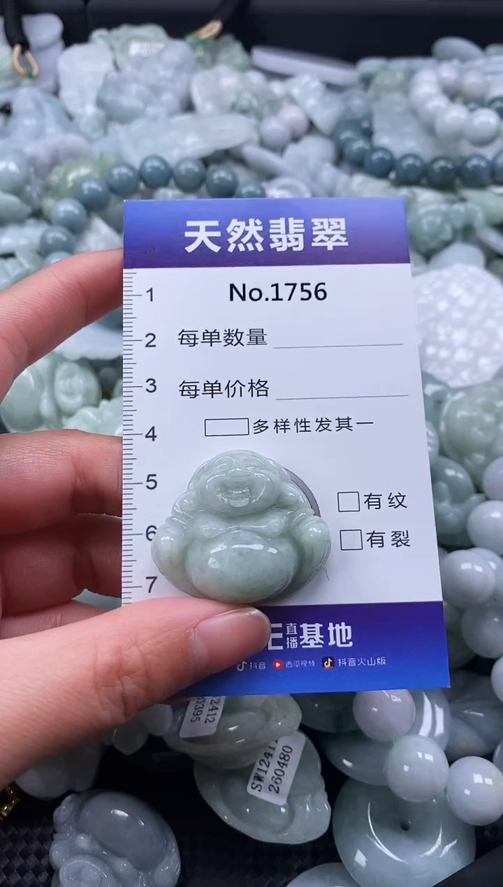 【闪购商品】翡翠颈饰未镶嵌缅甸A货翡翠01756
