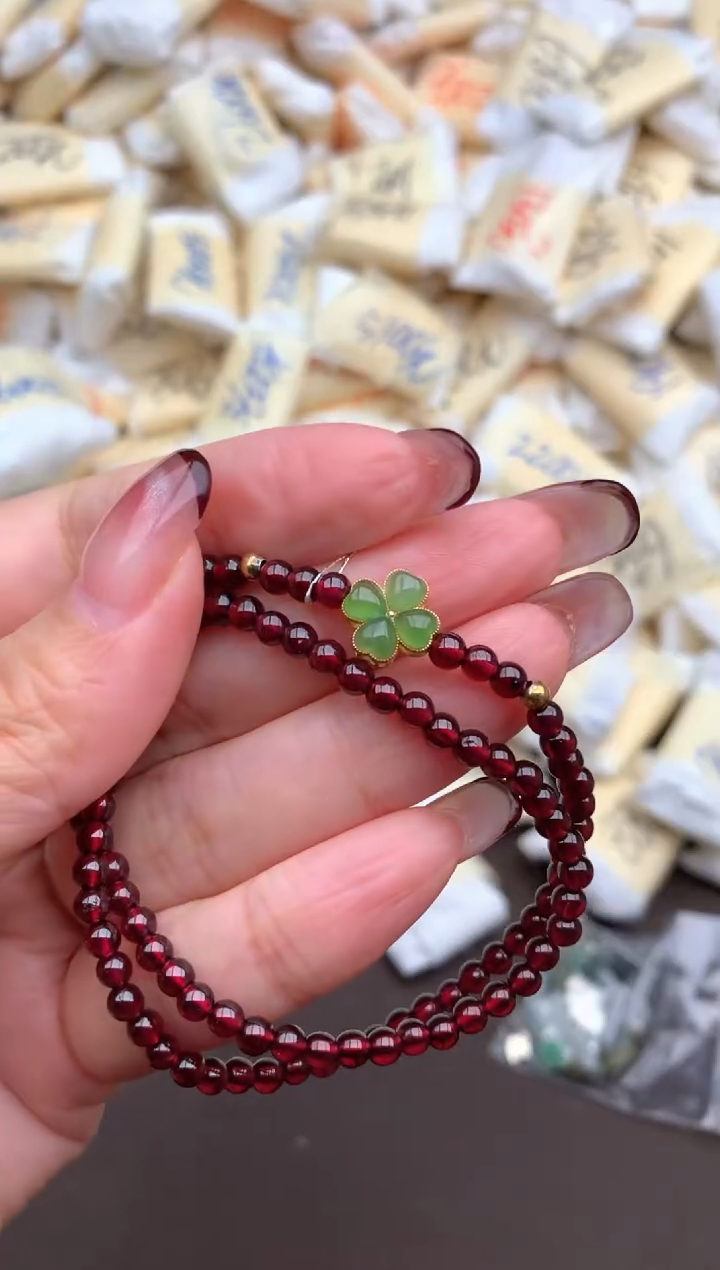 【闪购商品】石榴石手链未镶嵌 多样性发货（发一个）