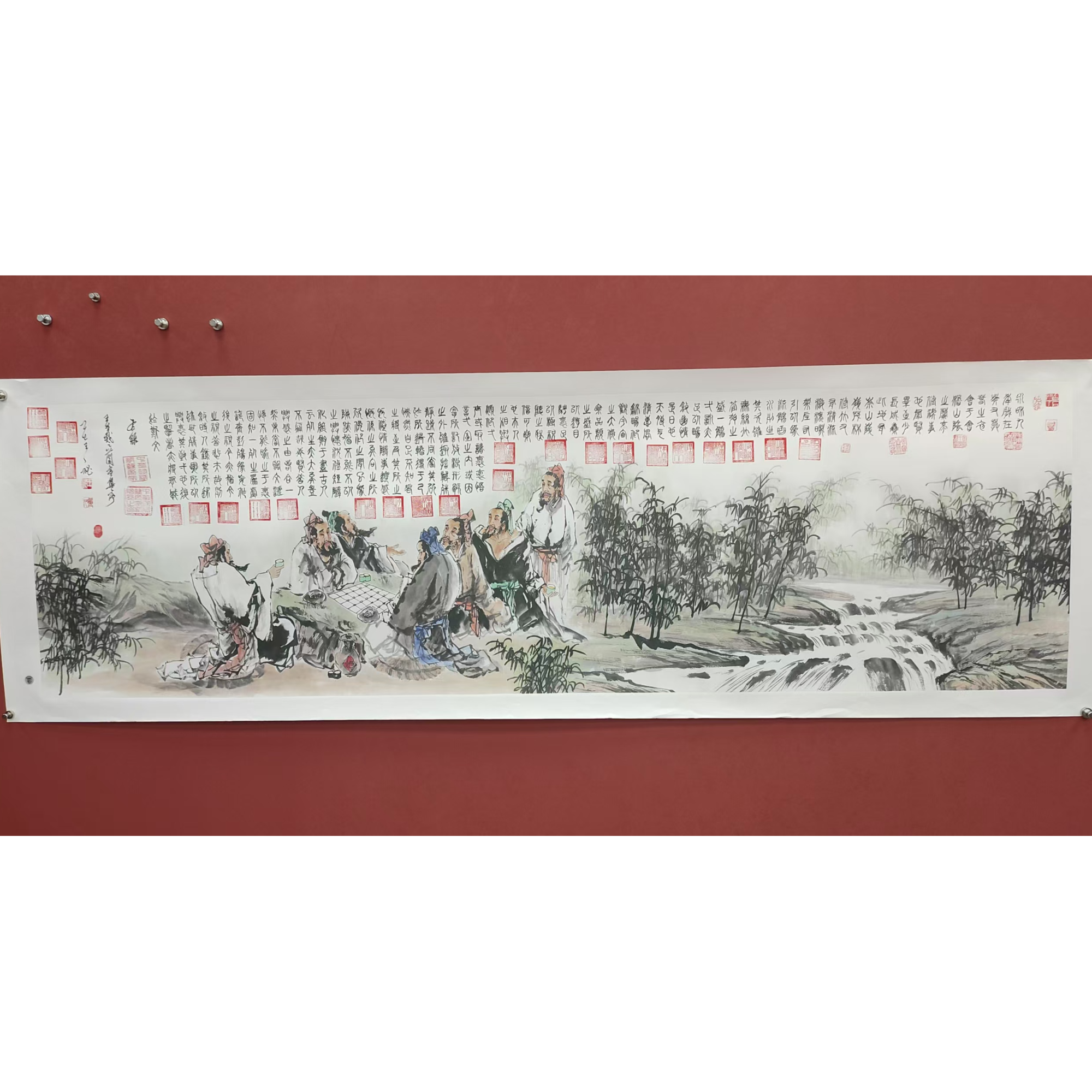 《兰亭序》王秘书画结合作品纯手绘