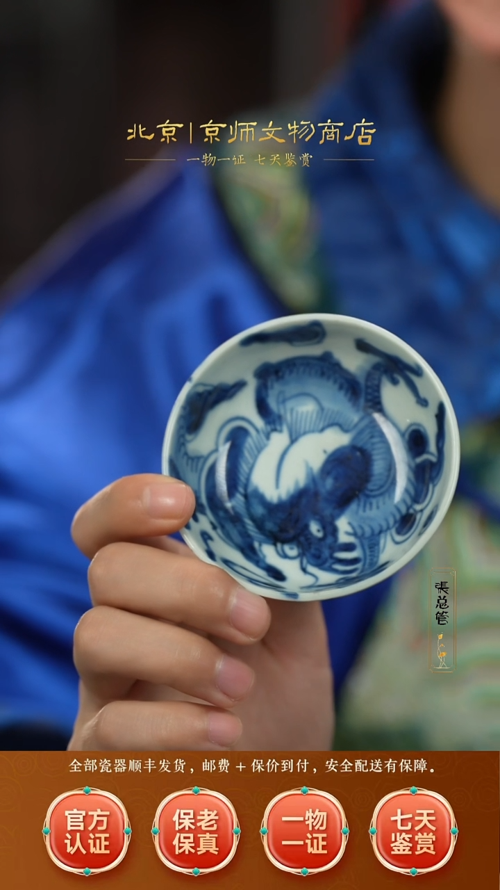 瓷511159过墙龙纹小碟