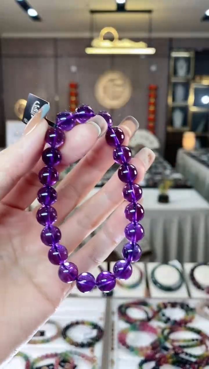 【闪购商品】水晶单圈手串9mm+未镶嵌一物一证dan