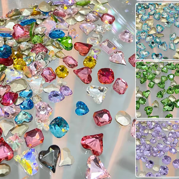 美甲钻爆闪爆亮 超闪白色指甲钻 新款高品质美甲配饰