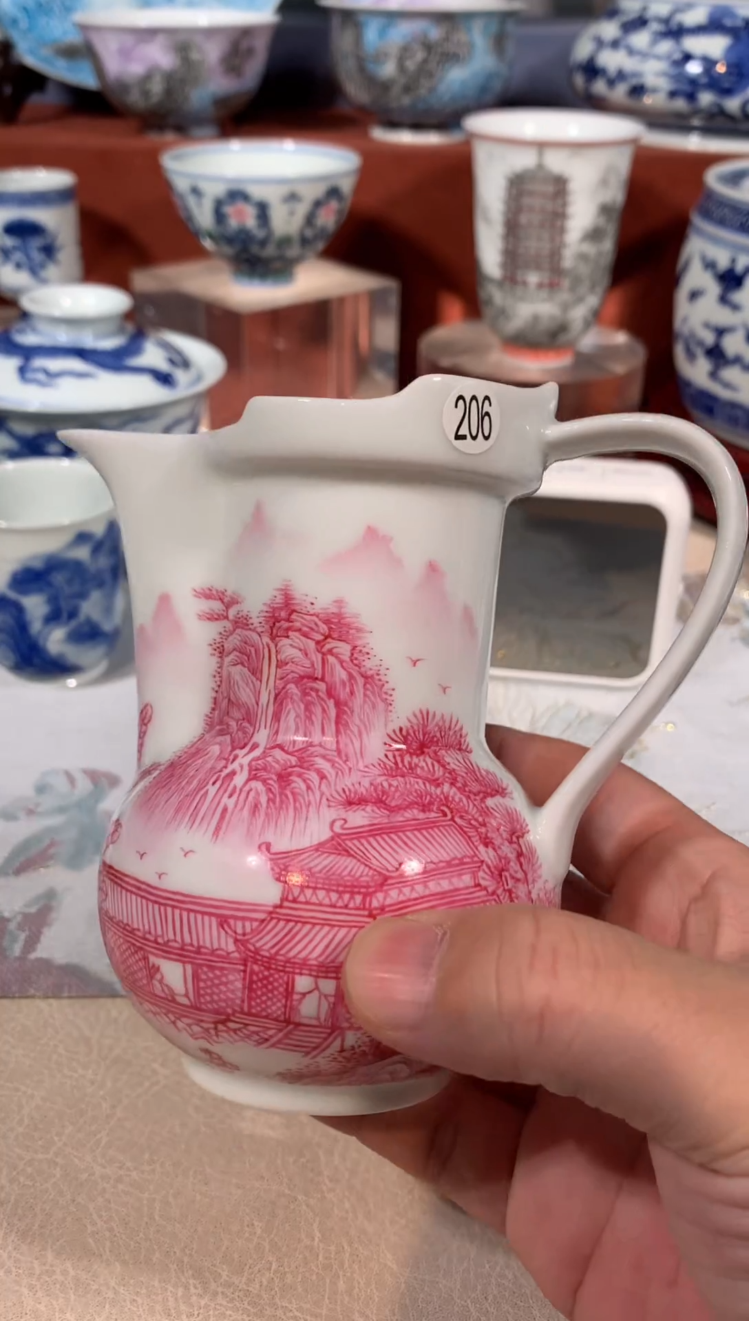 【闪购商品】杯子206宝石花山水公道杯
