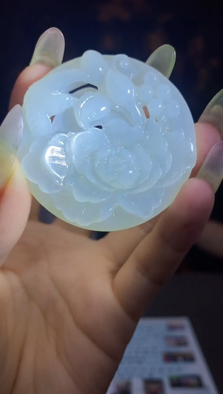 和田玉未镶嵌颈饰C398