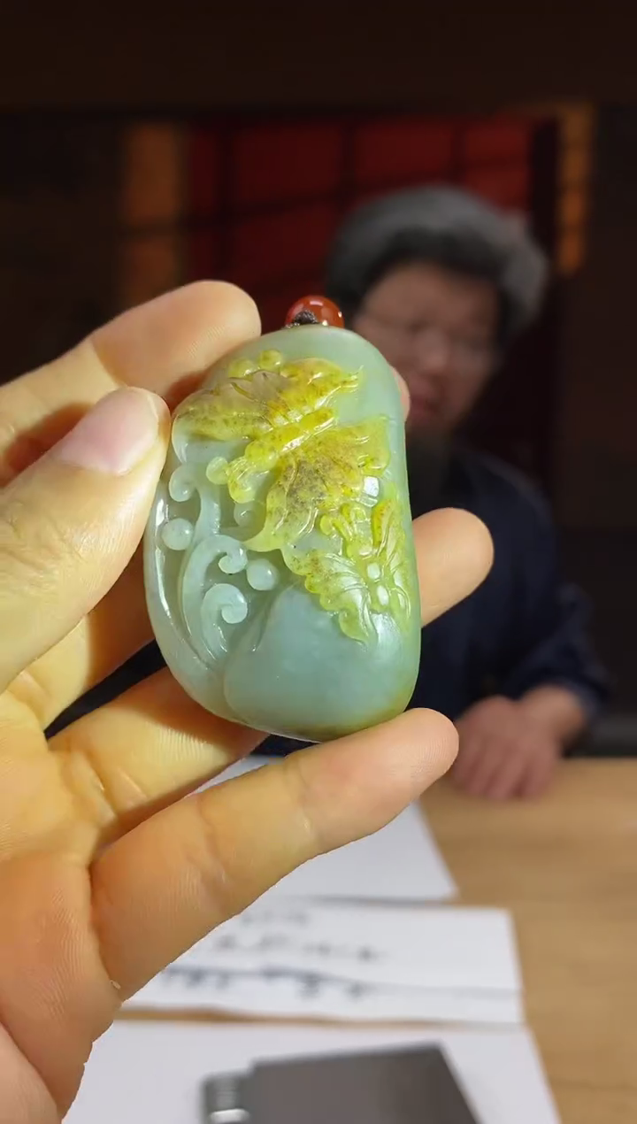 和田玉未镶嵌颈饰D630