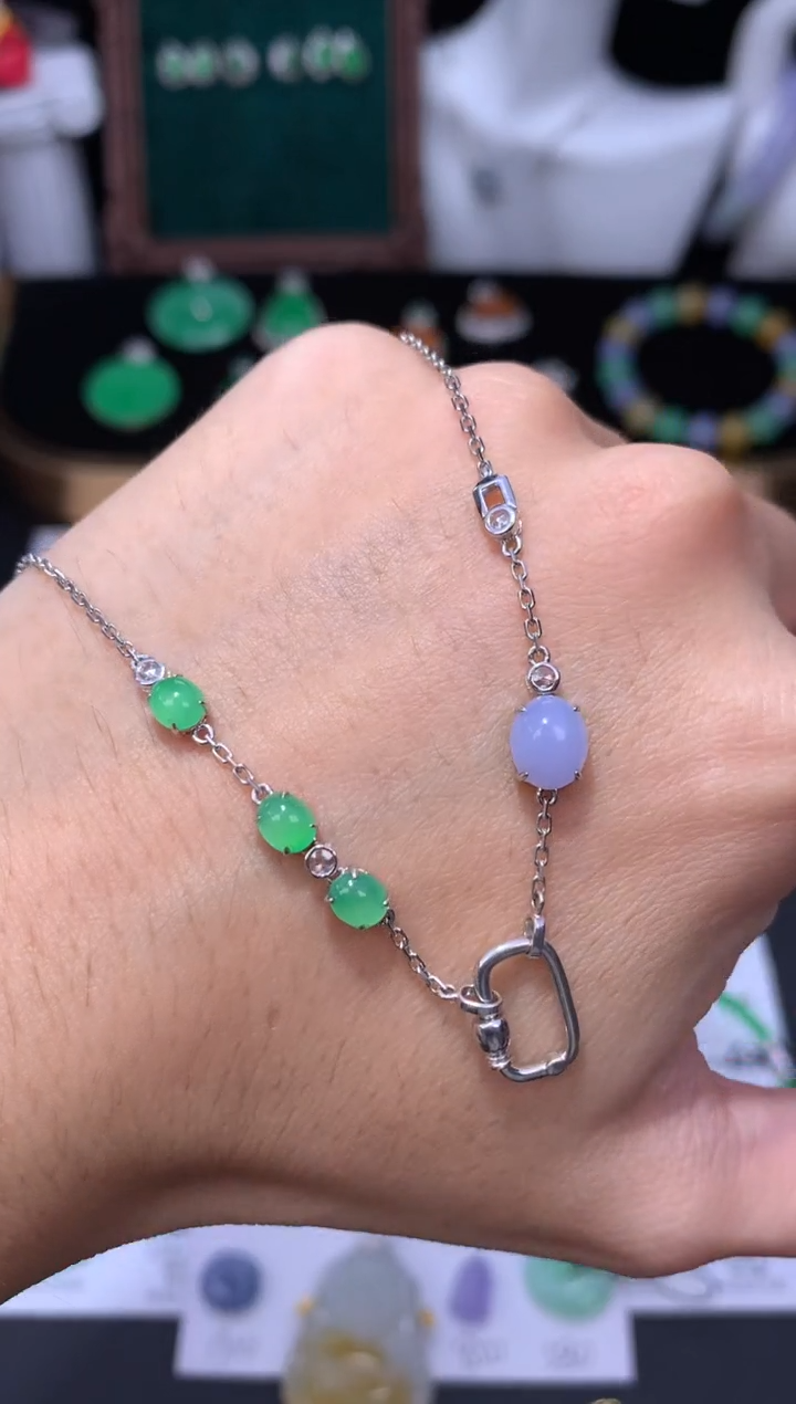 18K金镶嵌定制翡翠48小时鉴赏期 退货不扣服务费