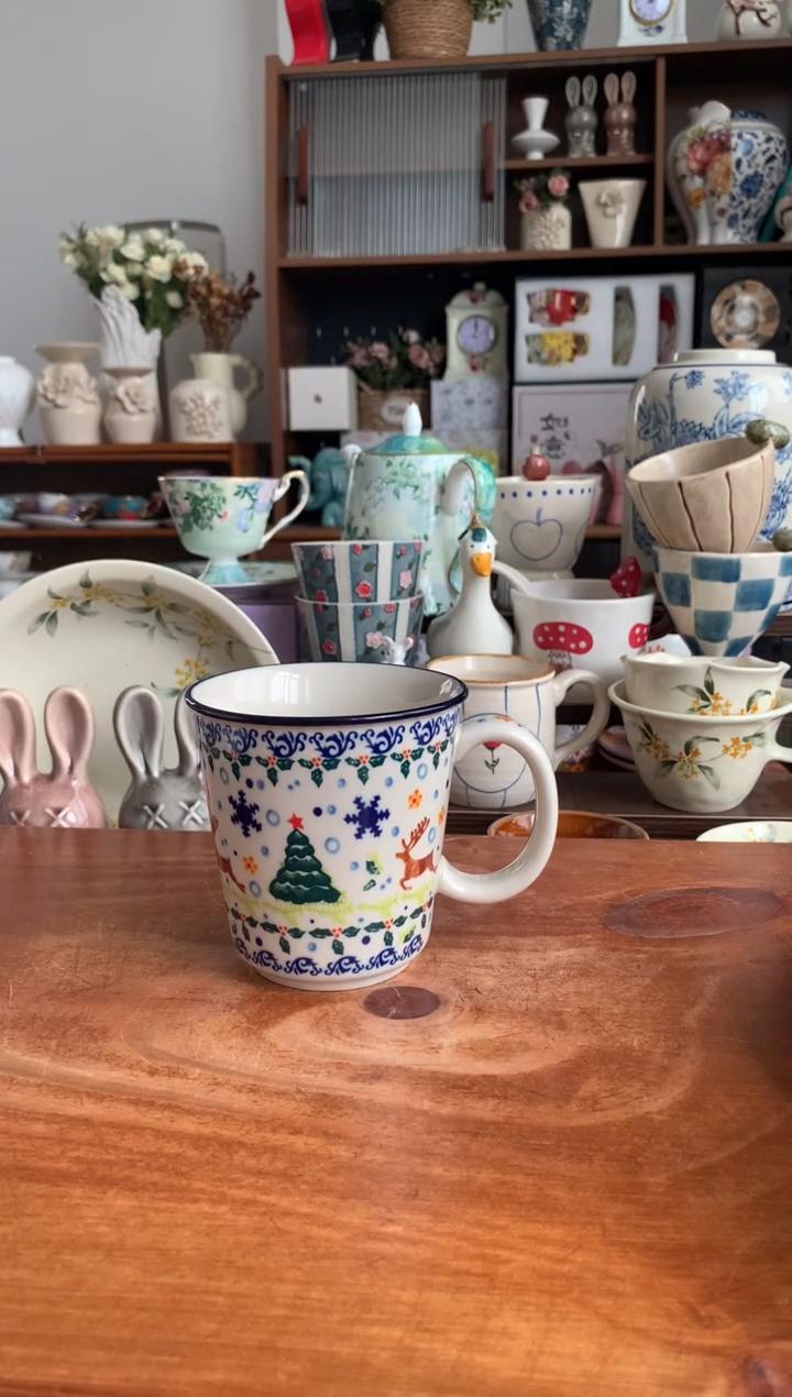 陶瓷【圣诞】马克杯  【送勺】