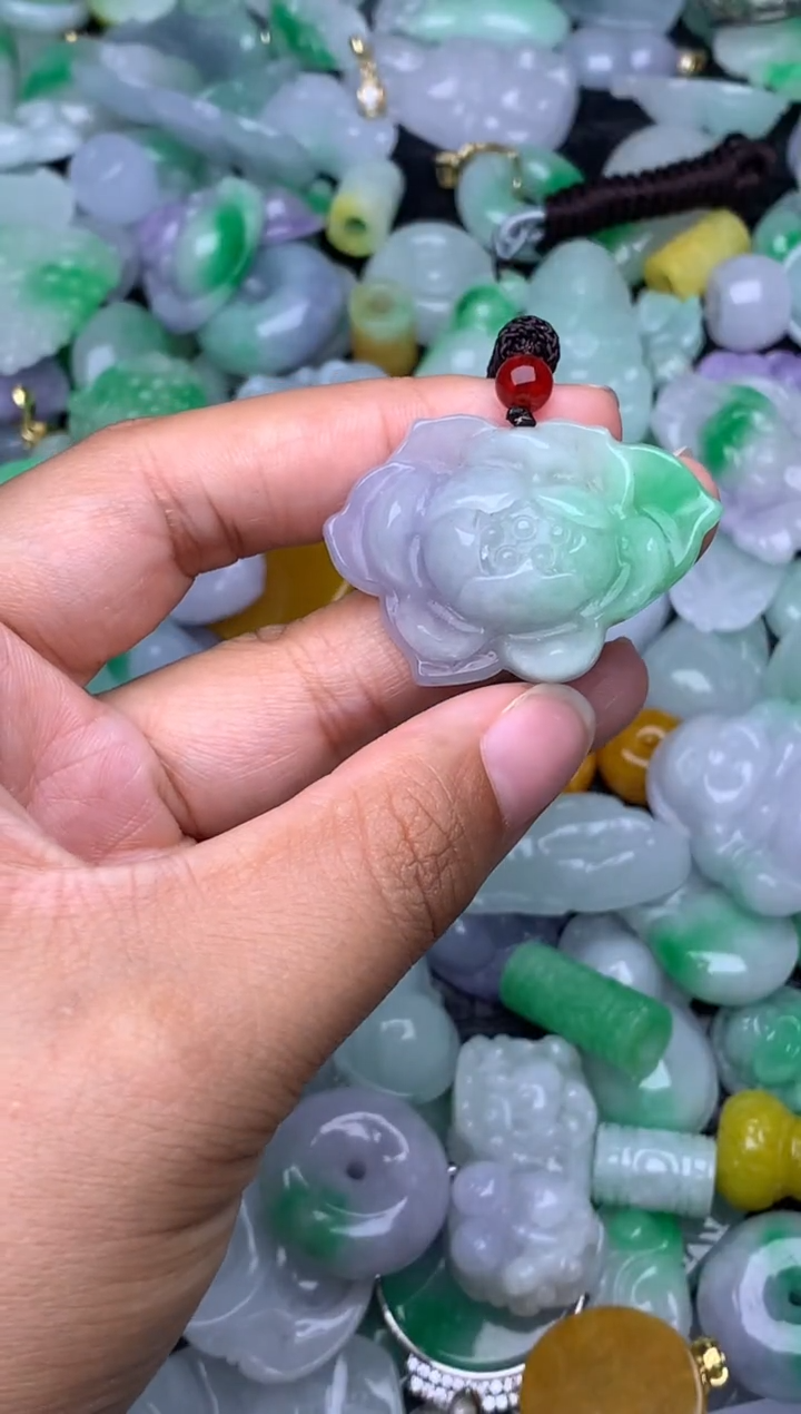 翡翠未镶嵌颈饰天然缅甸翡翠吊坠