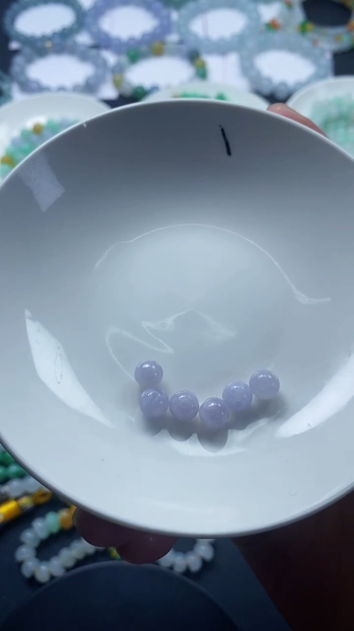 【闪购商品】翡翠散珠粉紫色卡6加