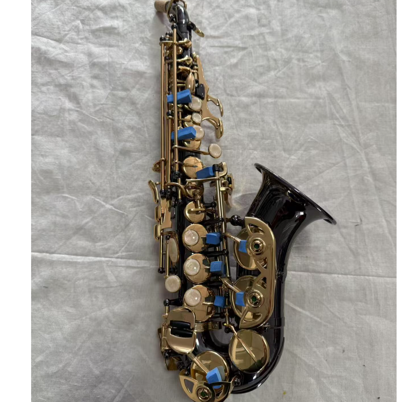 高音小弯管萨克斯降b 黑镍金工艺