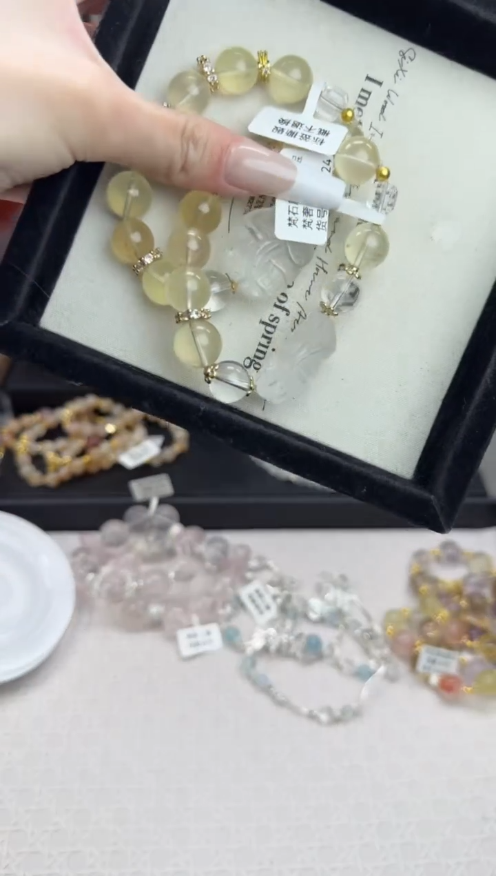 水晶手链未镶嵌天然水晶 多样性发货