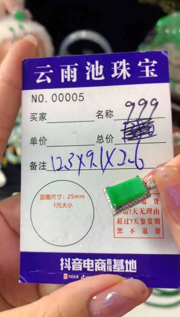 颈饰银S925镶嵌翡翠翡翠