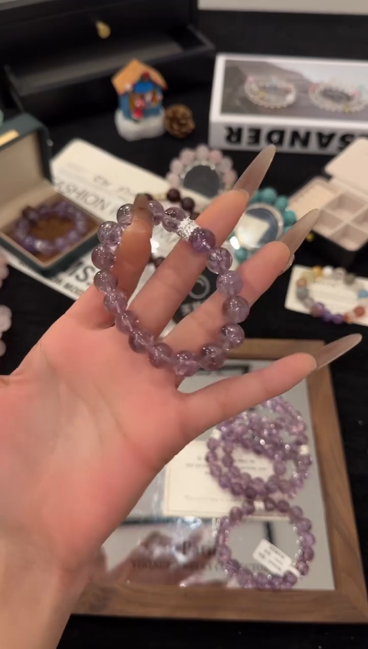 合金手链水晶紫阿赛x3454