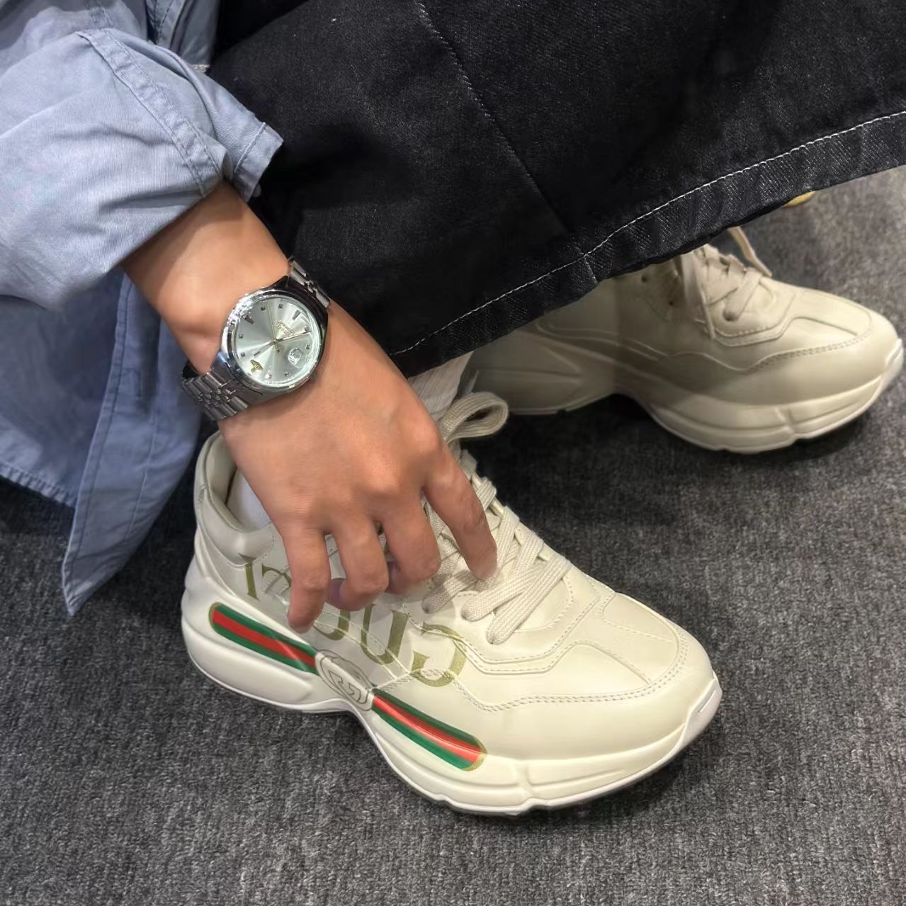 古家GUI老爹鞋增高运动鞋男女低帮经典应季高街时尚中复古韩版725