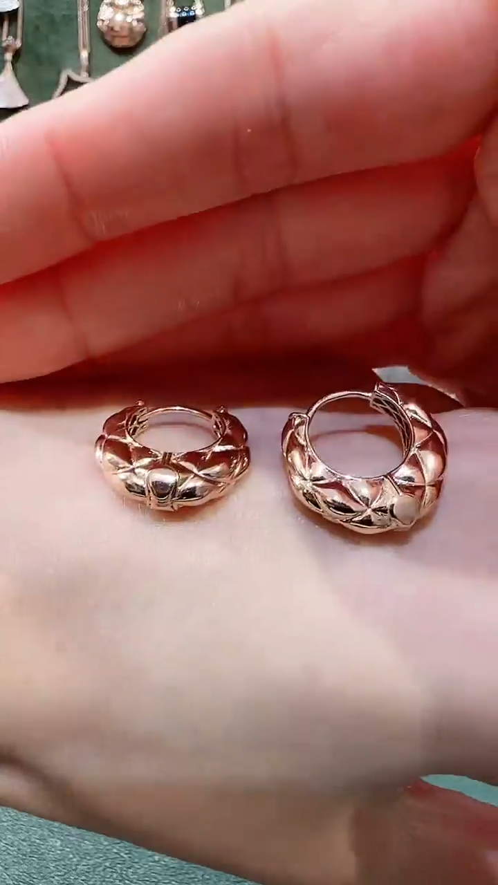 【闪购商品】18K金耳饰18K金香香耳环