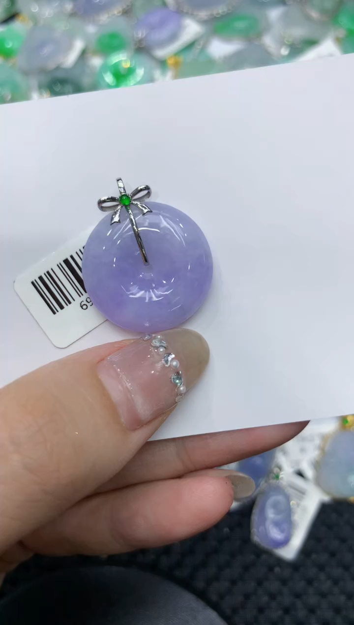 【闪购商品】翡翠颈饰18K金镶嵌222222222