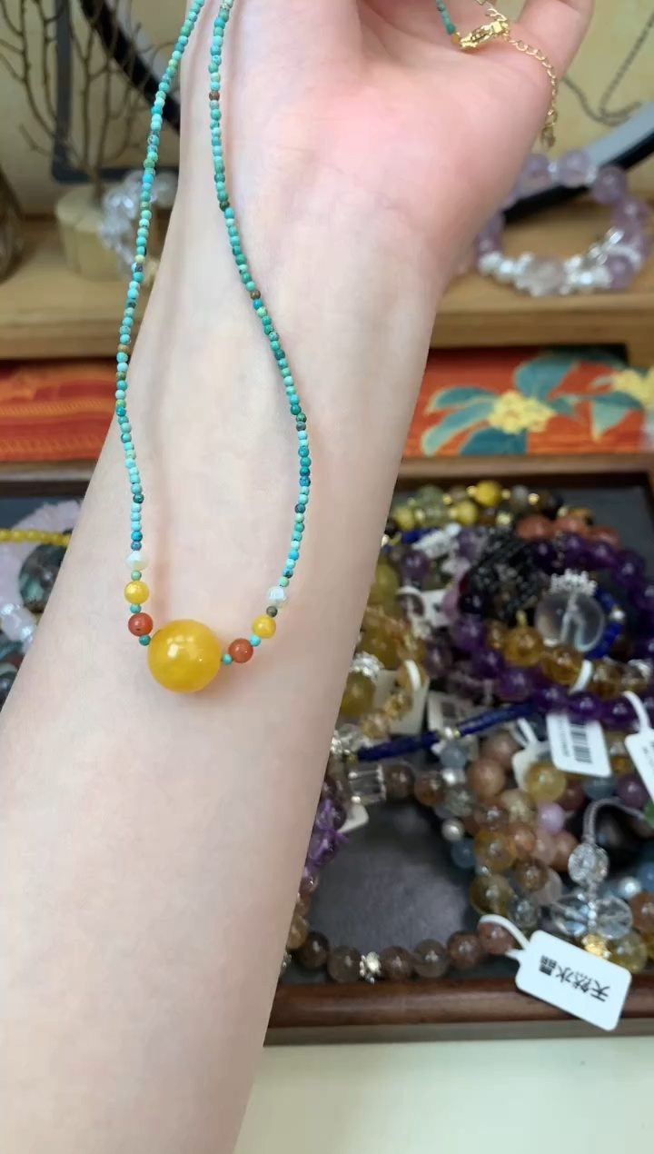 【闪购商品】蜜蜡颈饰未镶嵌257手串