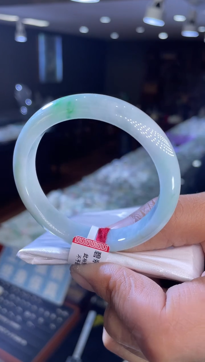 未镶嵌手镯翡翠正圈51-52