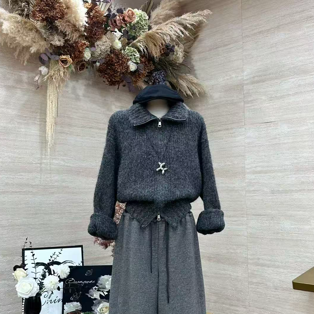 【雾感焦糖】法式慵懒风显瘦毛衣-25092