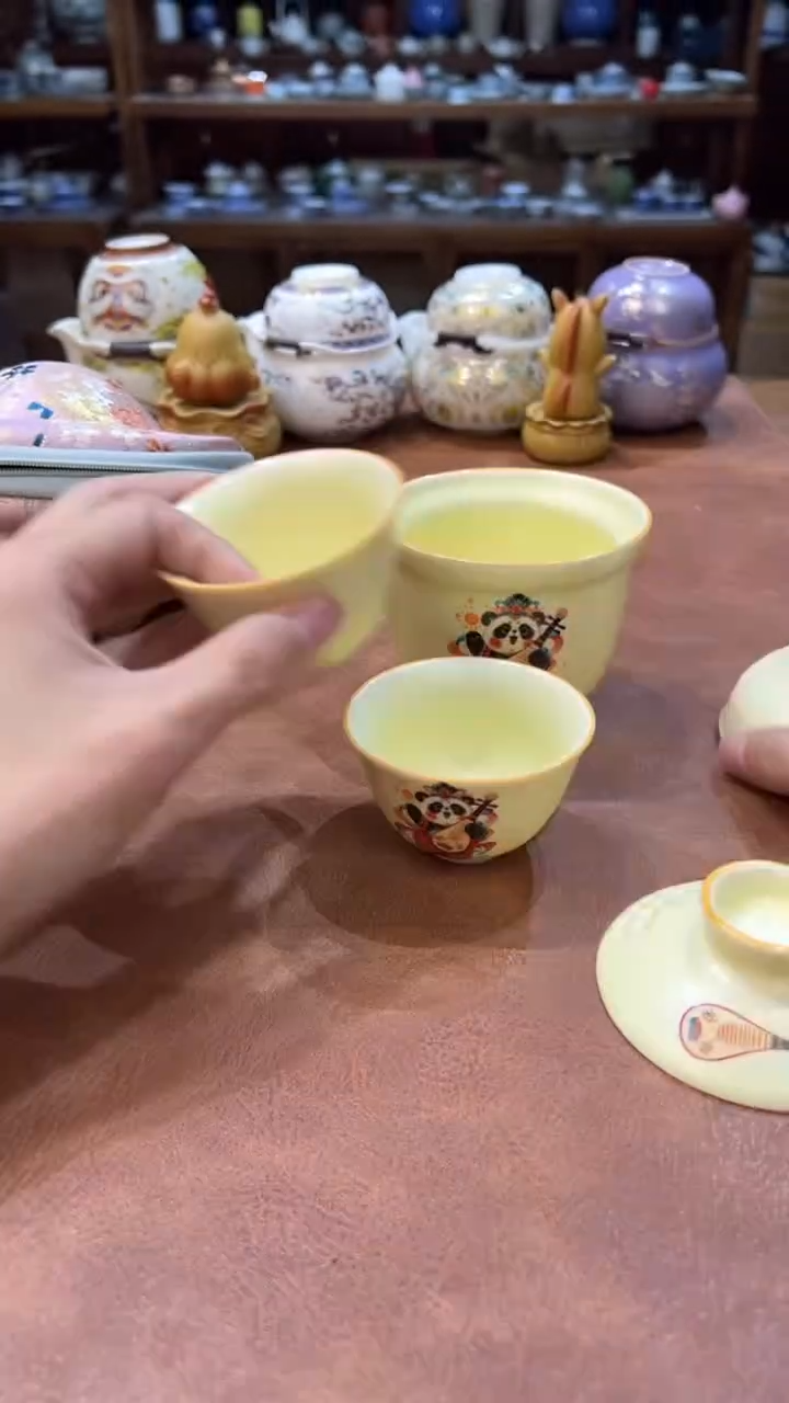 真的很便宜会开片的旅行茶具