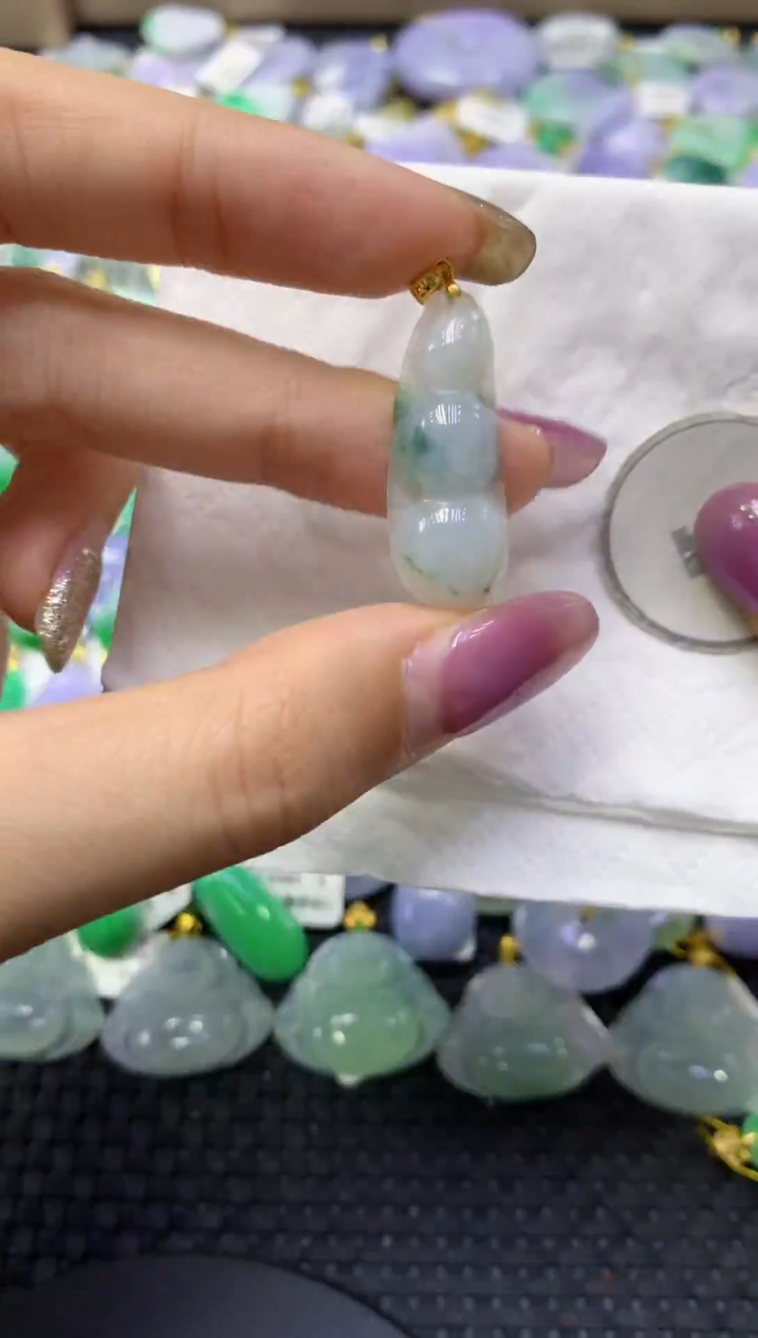 颈饰未镶嵌翡翠天然缅甸翡翠A货