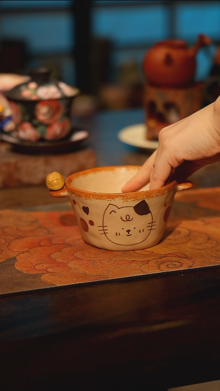 陶瓷景德镇高温釉下彩手工手绘款式