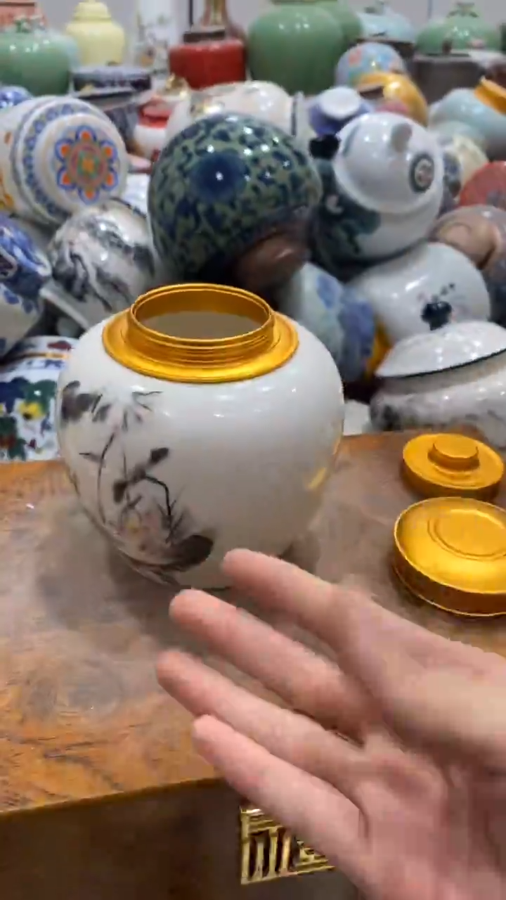 摆件陶茶叶罐密封罐储存罐