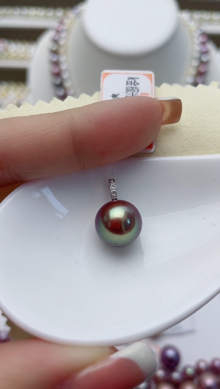 【闪购商品】淡水珍珠18K金镶嵌颈饰W107