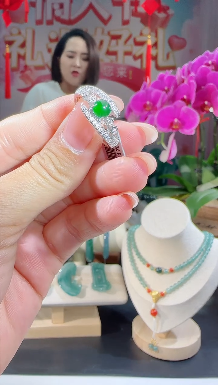 【闪购商品】翡翠戒指合金戒指多样性发一