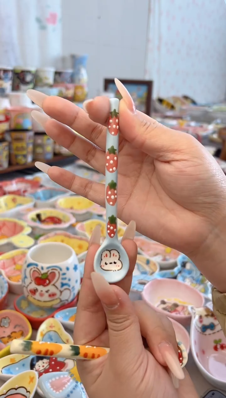 摆件陶景德镇陶瓷手绘微瑕