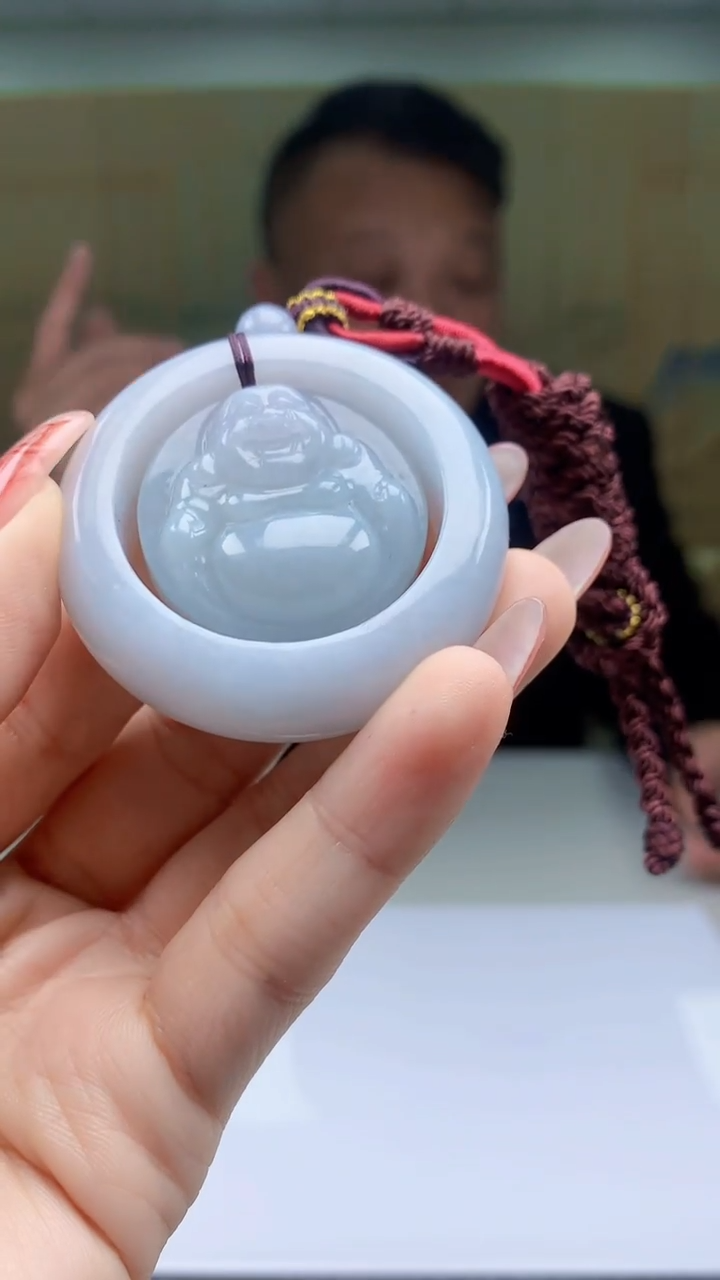 【闪购商品】定制翡翠未镶嵌4969ty-毛货挂件45