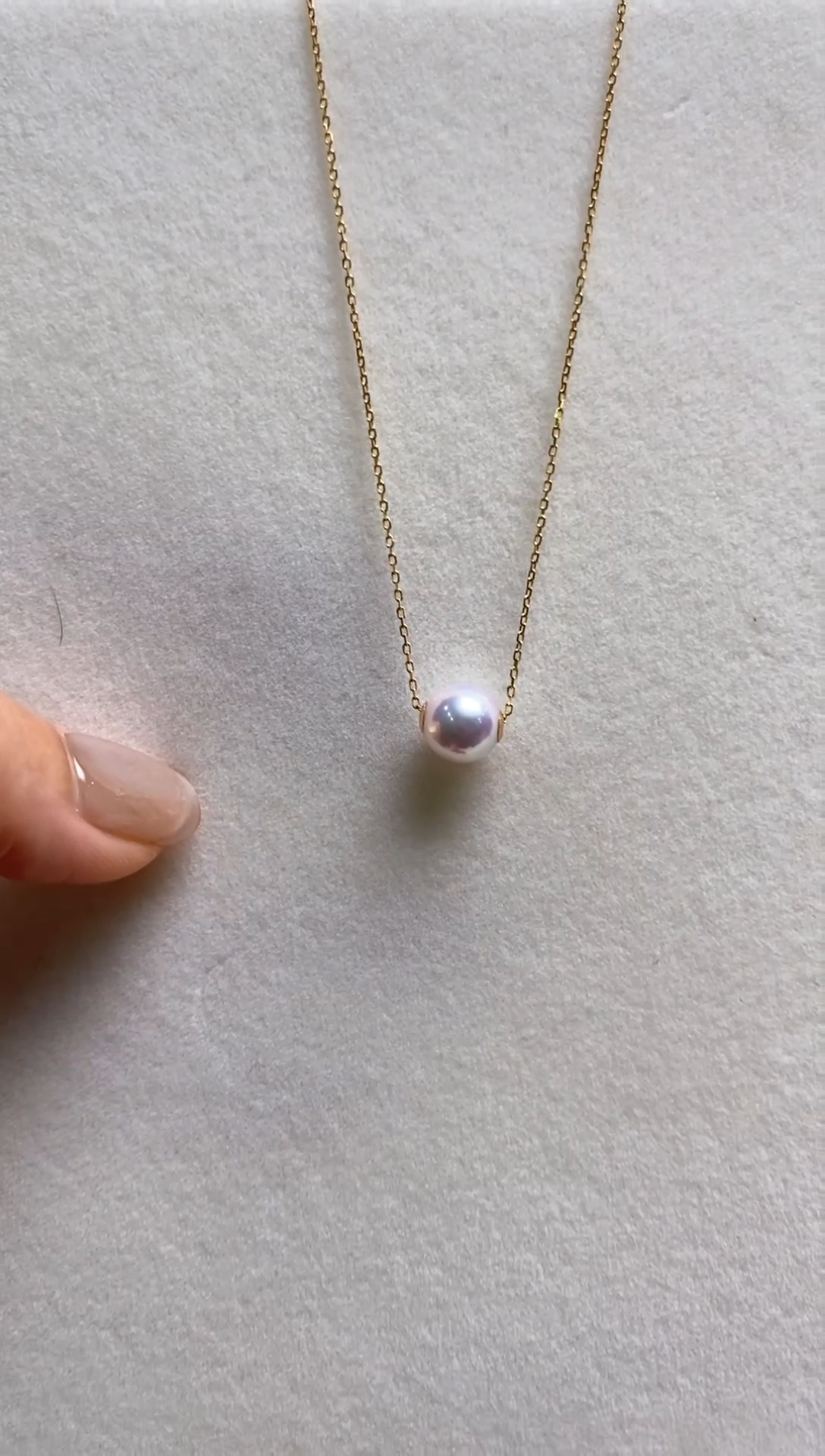 【闪购商品】海水珍珠吊坠(赠链)银S925镶嵌天女8.0-9.0路路通