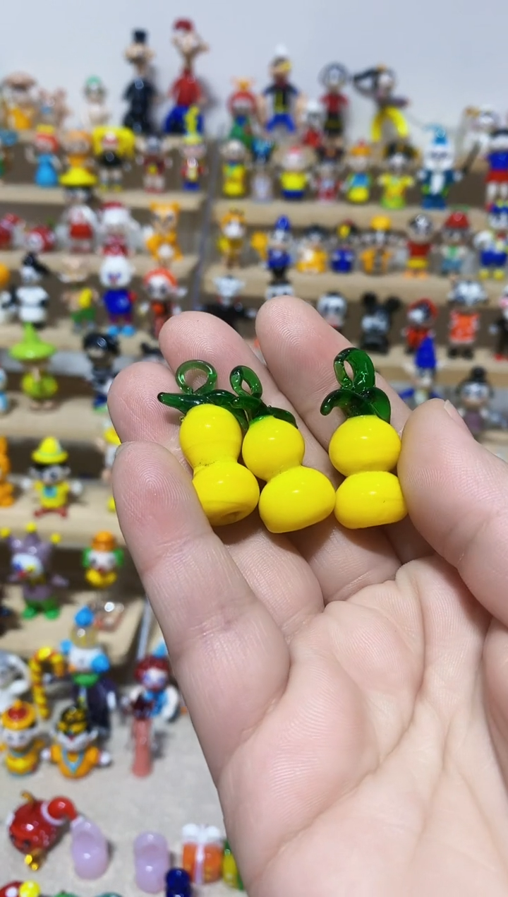 【闪购商品】琉璃手工艺品挂钩葫芦三个