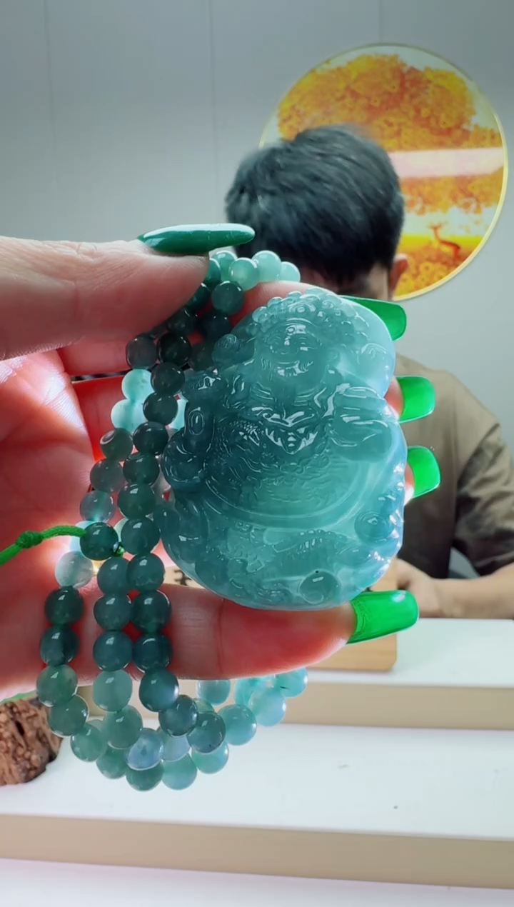 翡翠未镶嵌颈饰多样性随机发其一