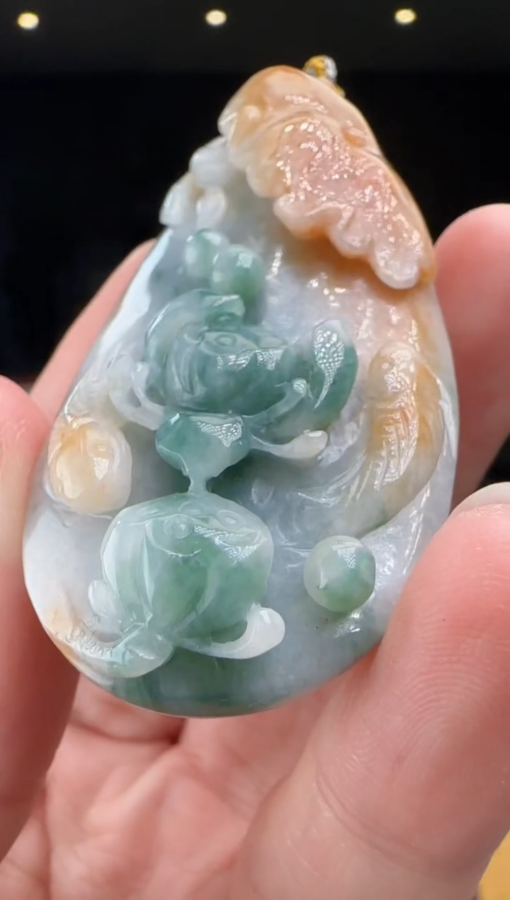 【闪购商品】翡翠吊坠(不含链)未镶嵌DY@@960Q3J13078